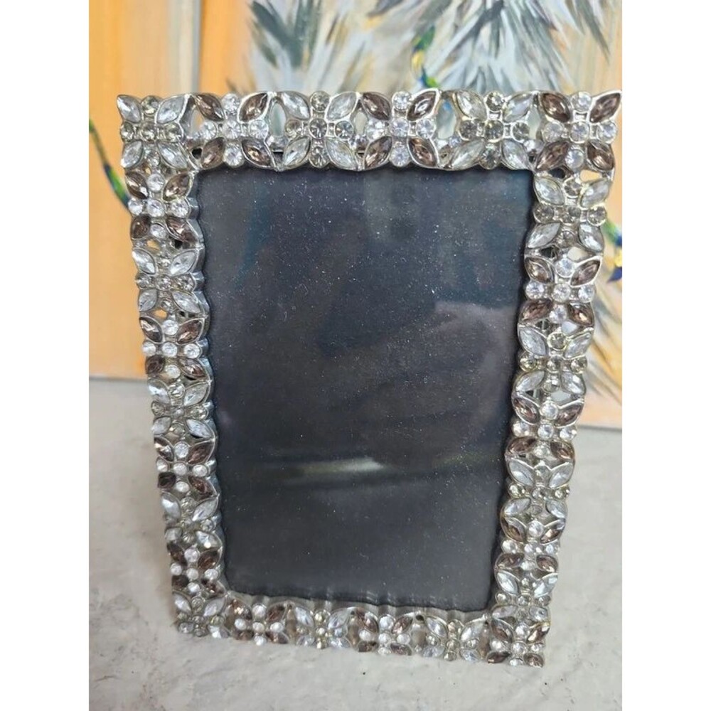 crystal butterfly picture frame